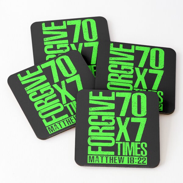 Item preview, Forgive 70 x 7 Times - Matthew 18:22 designed and sold by plushism.