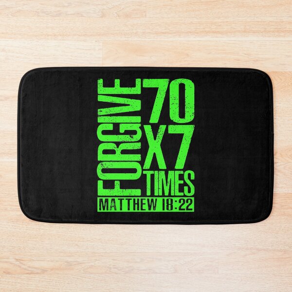 Item preview, Forgive 70 x 7 Times - Matthew 18:22 designed and sold by plushism.