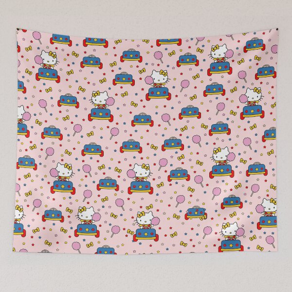 Item preview, Kitten in Car and Cotton Candy Pattern designed and sold by Quijote-.