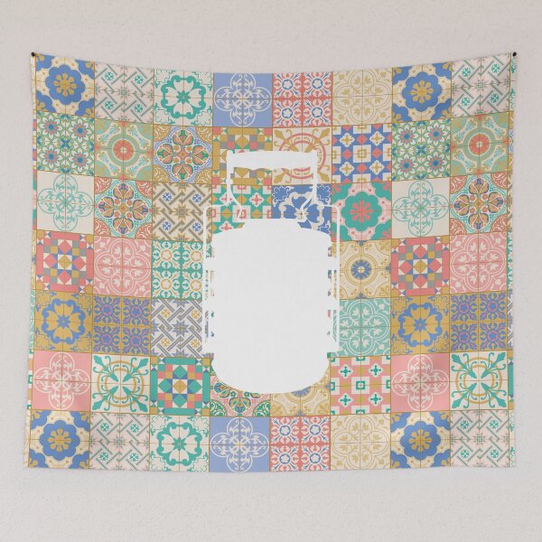Item preview, Tiffin Carrier with Nyonya Tiles designed and sold by YoungLWorkshop.