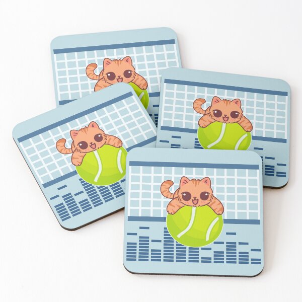 Item preview, Cute Tennis Cat – The Purr-fect Match! designed and sold by BGMeYou.