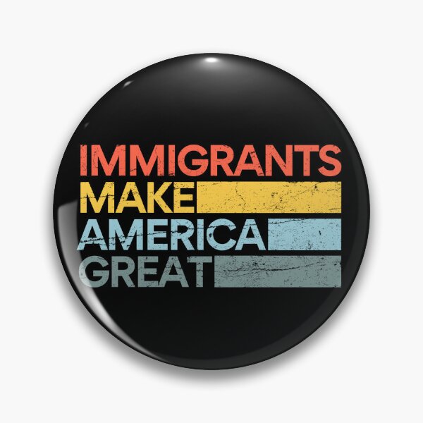 Item preview, Immigrants Make America Great Human Rights Support Retro designed and sold by masterdeer.