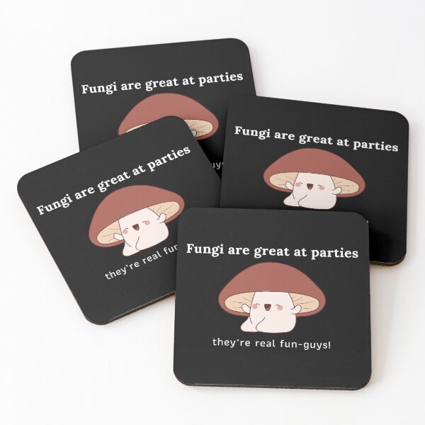 Item preview, Fungi are great at parties, they're real fun-guys! - cute food designed and sold by mimiscreativity.
