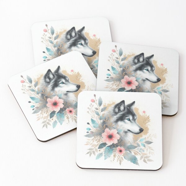 Item preview, Floral Wolf Serenity designed and sold by zzz888.