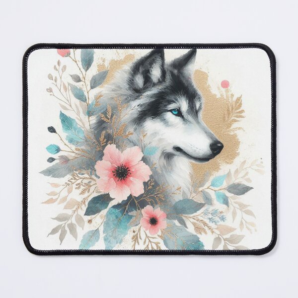 Item preview, Floral Wolf Serenity designed and sold by zzz888.