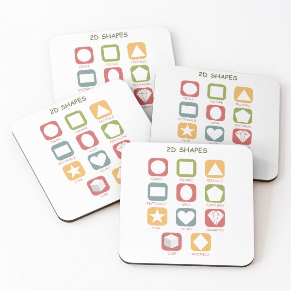 Item preview, 2D Shapes Chart for Kids – Fun & Educational Learning Poster designed and sold by Classkaar.
