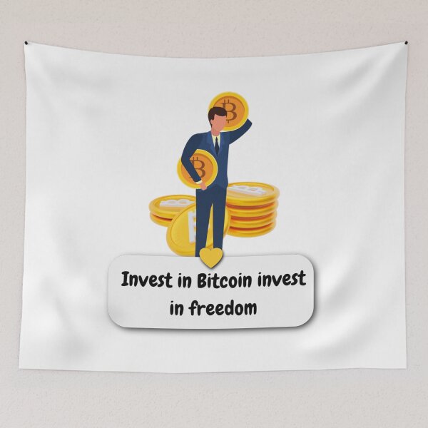 Item preview, Invest in Bitcoin, invest in freedom designed and sold by Never Stop Trading.