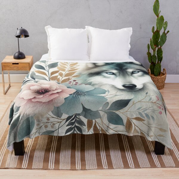 Item preview, Floral Guardian Wolf designed and sold by zzz888.