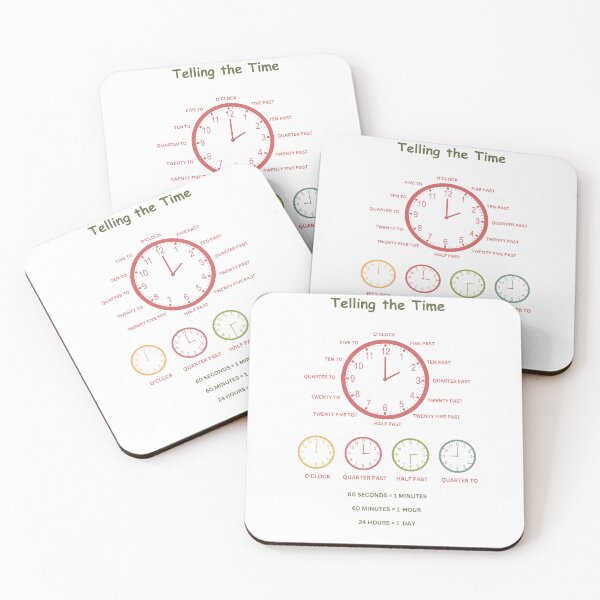 Item preview, Telling the Time - Fun & Educational Kids Learning Poster designed and sold by Classkaar.