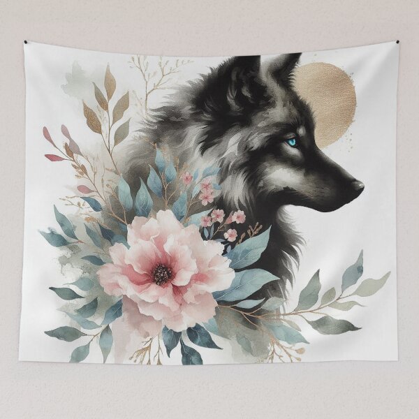 Item preview, Wolf Whispers in Bloom designed and sold by zzz888.