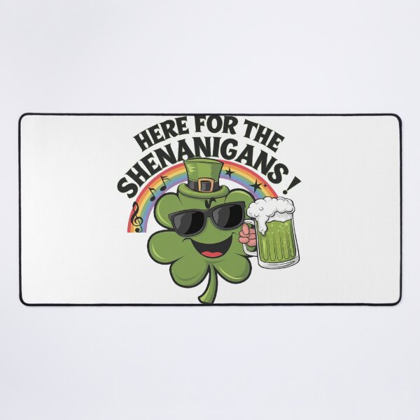 Item preview, Irish St Patricks day Ireland - "Here For The Shenanigans' St. Patrick's Day " designed and sold by stickercuffs.