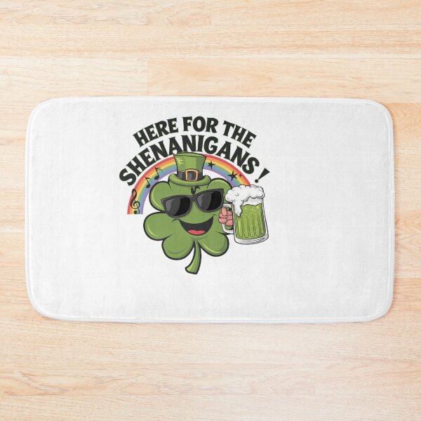 Item preview,  Irish St Patricks day Ireland - "Here For The Shenanigans' St. Patrick's Day " designed and sold by stickercuffs.