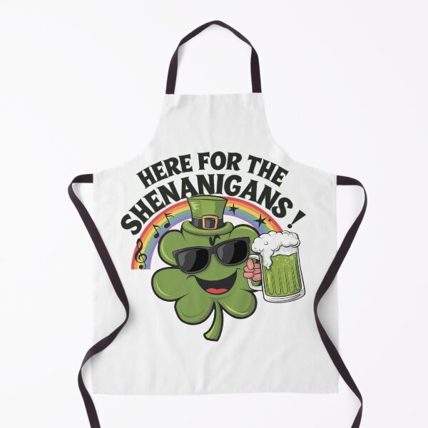 Item preview,  Irish St Patricks day Ireland - "Here For The Shenanigans' St. Patrick's Day " designed and sold by stickercuffs.