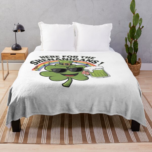 Item preview, Irish St Patricks day Ireland - "Here For The Shenanigans' St. Patrick's Day " designed and sold by stickercuffs.