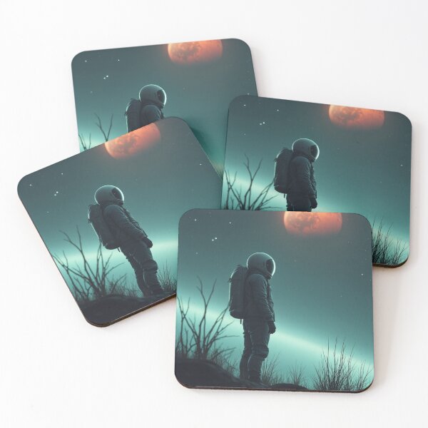 Item preview, Red Moon and the Astronaut designed and sold by artiviohub.