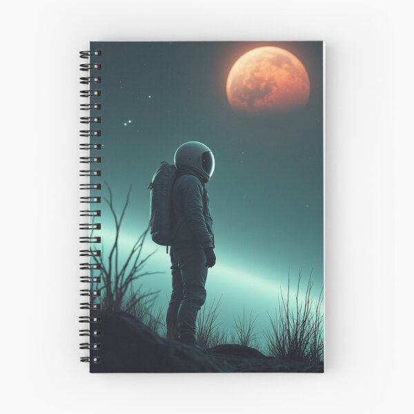 Item preview, Red Moon and the Astronaut designed and sold by artiviohub.