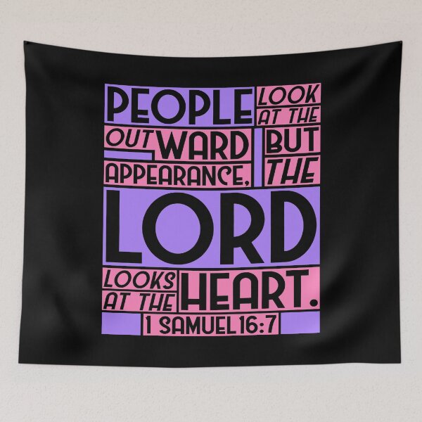 Item preview, 1 Samuel 16:7 But The LORD Looks At The Heart designed and sold by plushism.