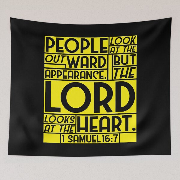 Item preview, 1 Samuel 16:7 But The LORD Looks At The Heart designed and sold by plushism.