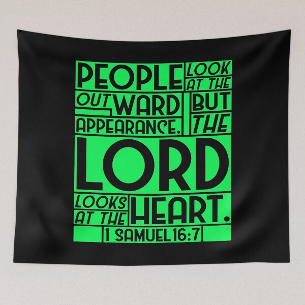 Item preview, 1 Samuel 16:7 But The LORD Looks At The Heart designed and sold by plushism.