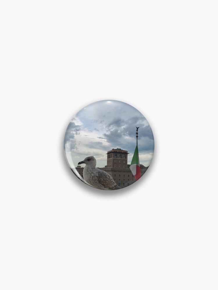 Thumbnail 1 of 3, Pin, Seagull's View Over Rome designed and sold by World-Shop25.