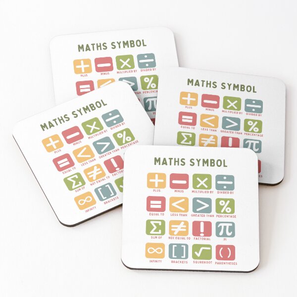 Item preview, Math Symbols Chart | Educational Math Poster for Kids & Students designed and sold by Classkaar.