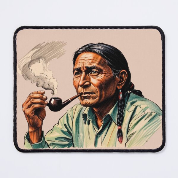 Item preview, Pipe Smoke Therapy Dad Indian designed and sold by Design_Your_Day.