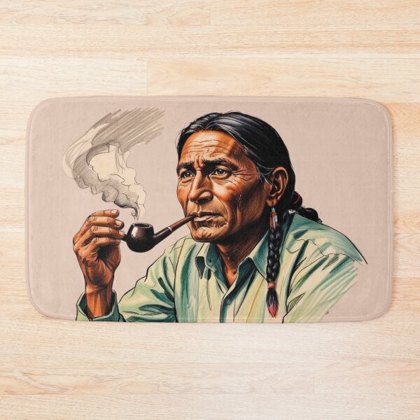 Item preview, Pipe Smoke Therapy Dad Indian designed and sold by Design_Your_Day.