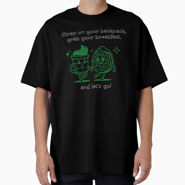 Vista previa del artículo con la obra «¡Prepara tu mochila, toma tu desayuno y vámonos!», diseñado y vendido por Tees16.