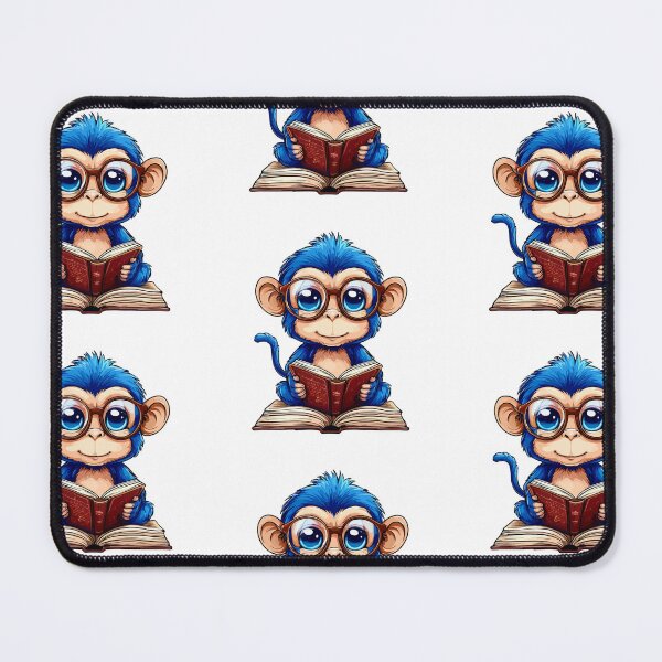 Item preview, Cute monkey in the library designed and sold by Grypis.