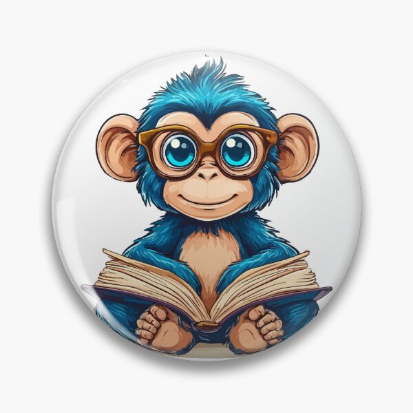Item preview, Cute monkey in college designed and sold by Grypis.