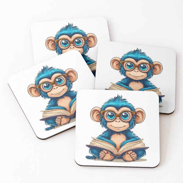 Item preview, Cute monkey in college designed and sold by Grypis.