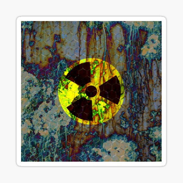 Oil Film Covered Nuclear Material Container Sticker