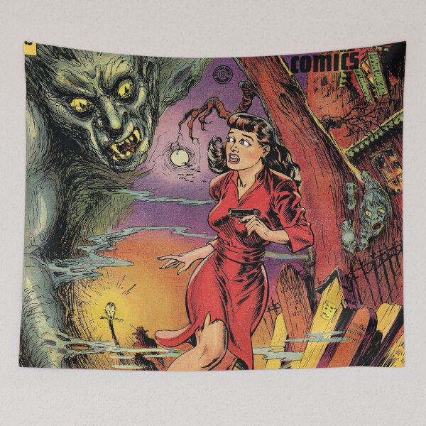 Item preview, Ghost, scary comic 50s designed and sold by Mauswohn.