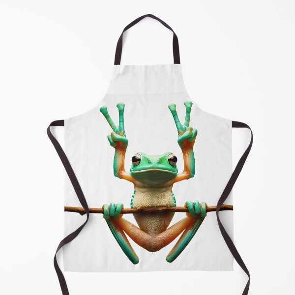 Item preview, Tree frog giving a double peace sign designed and sold by dbandaraj.