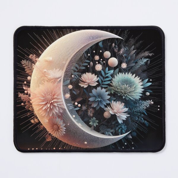 Item preview, abstract 3D shape half sun half moon designed and sold by DinaMurad.