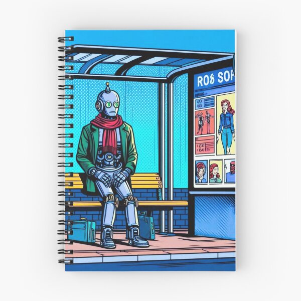 Item preview, Robot waiting at the bus stop designed and sold by Dogandesighn.