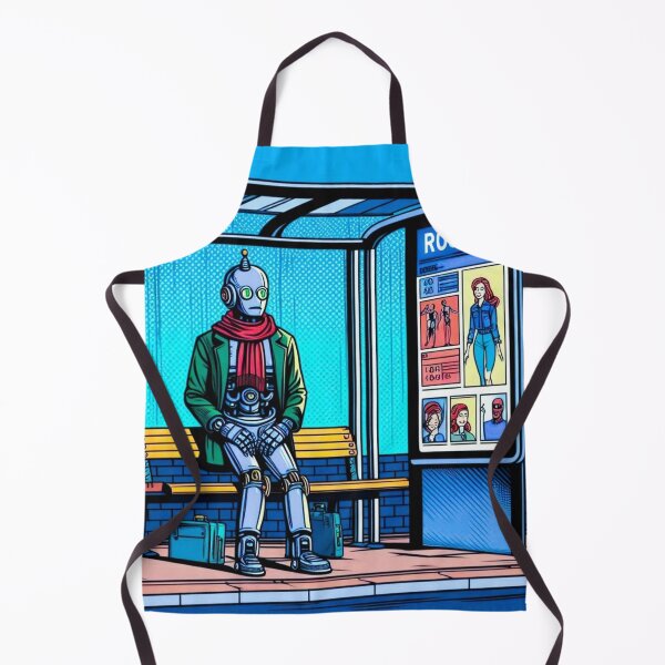 Item preview, Robot waiting at the bus stop designed and sold by Dogandesighn.