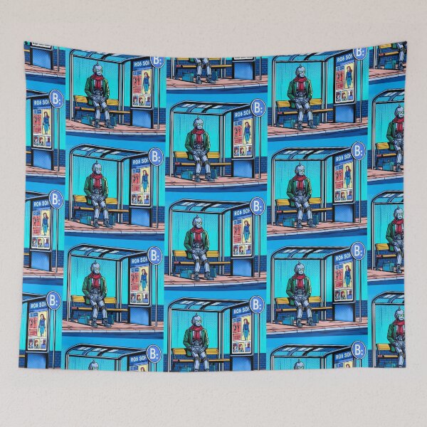 Item preview, Robot waiting at the bus stop designed and sold by Dogandesighn.