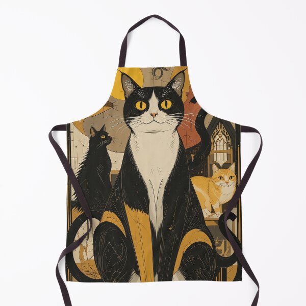 Item preview, Night Cat Vintage Abstract Whimsical Zentangle Art designed and sold by Witty Shirts.