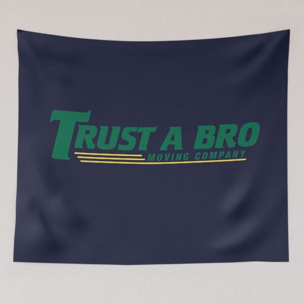 Item preview, "Trust A Bro Moving Company – Funny Moving Crew Logo | Parody Business, Relocation Humor & Company Design" designed and sold by artworkathome.