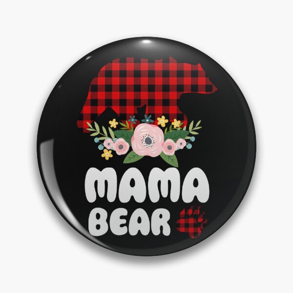 Item preview, Mama Bear Buffalo Plaid wildlife mama designed and sold by StreetArtPro.