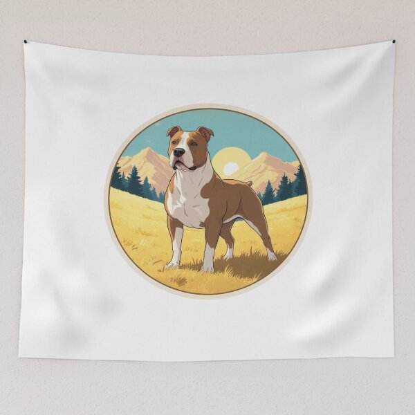 Item preview, PitBull dog Mountains Vintage designed and sold by hemp3x.