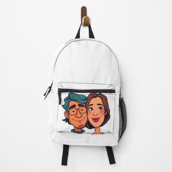 Item preview, Couple Sticker - Adorable 2D Design of a Couple Looking Straight at You designed and sold by FestivityFinds.