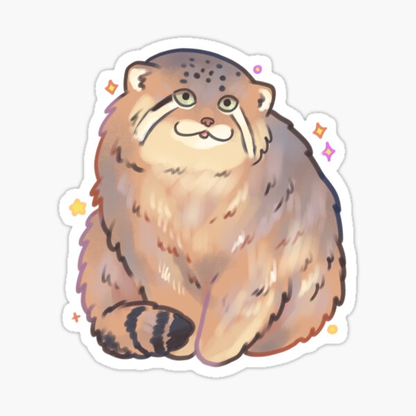 Item preview, Cute Pallas cat designed and sold by Mayarartsy.