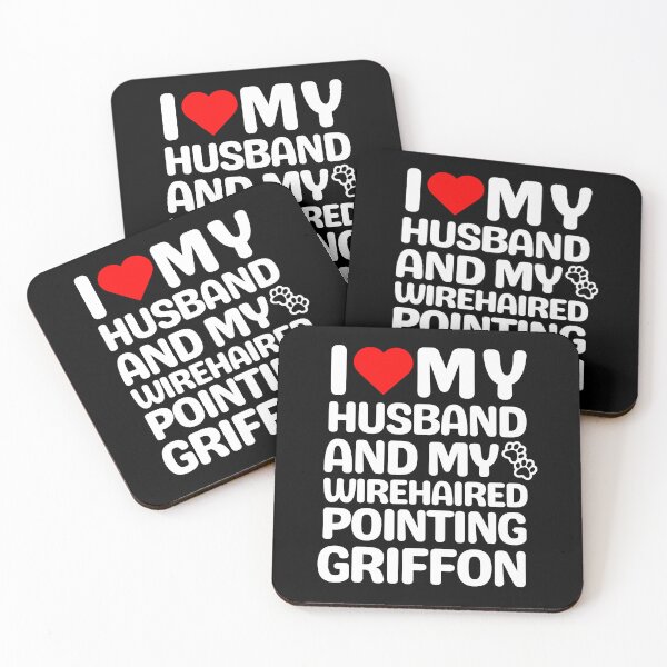 Item preview, I Love My Husband And My Wirehaired Pointing Griffon designed and sold by TheAnimalZ00.
