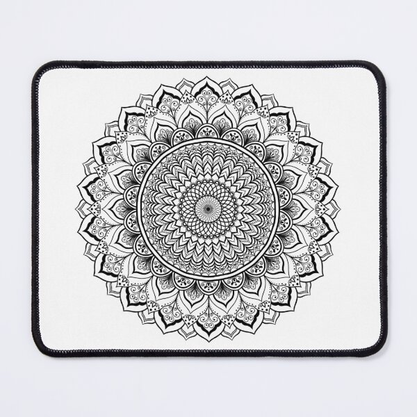 Item preview, Black and White Mandala Design with Geometric Elements, Perfect for Mandala Art, Printable Posters, and Home Decor Projects. designed and sold by Texturacreation.