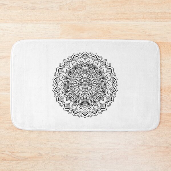 Item preview, Black and White Mandala Design with Geometric Elements, Perfect for Mandala Art, Printable Posters, and Home Decor Projects. designed and sold by Texturacreation.