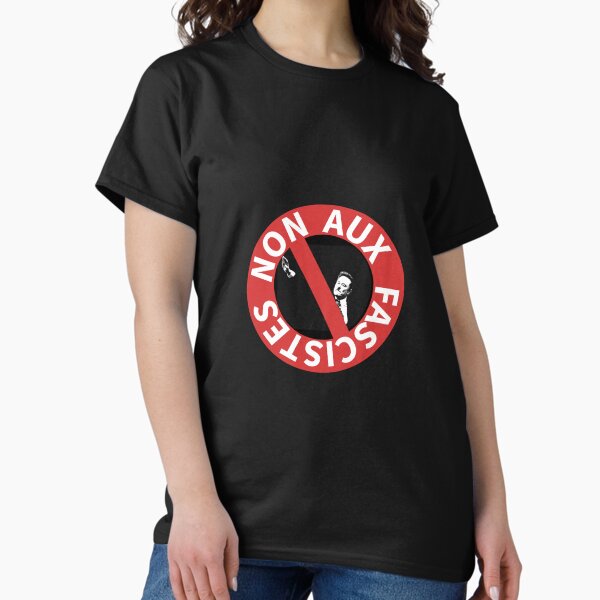 Vista previa del artículo con la obra «NO AUXILIARES FASCISTAS», diseñado y vendido por AshStore.