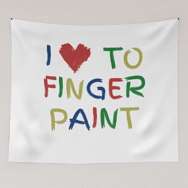 Item preview, I Heart Love To Finger Paint  90s designed and sold by Galactic-Sketch.