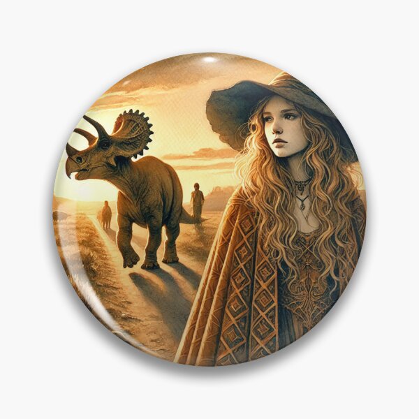 Item preview, The Witch and the Triceratops designed and sold by LilithsDesires.